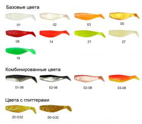 Мягкая наживка Aquatech М75 (5шт)